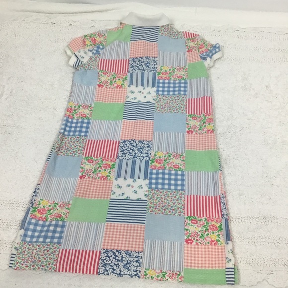 Girls Polo Ralph Lauren Patchwork Cottagecore T Shirt Dress Size Xl(16) - Picture 2 of 10